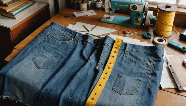 Comment transformer un vieux jean en jupe ?