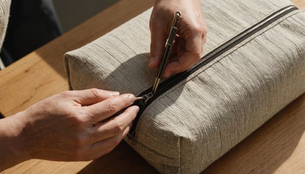 Confectionner une trousse de toilette zippée