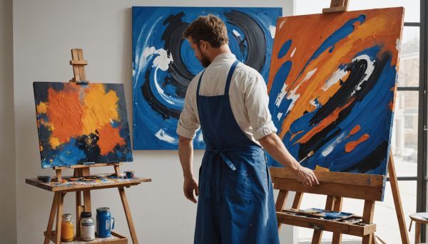 Réaliser un tableau abstrait moderne soi-même