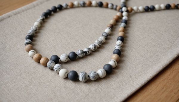 Tuto collier en pâte polymère effet marbré