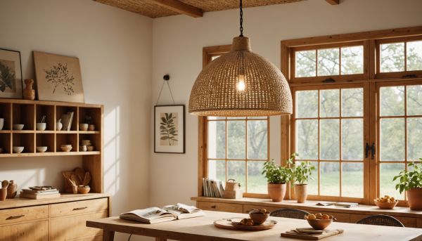 Tuto suspension luminaire en cannage récup